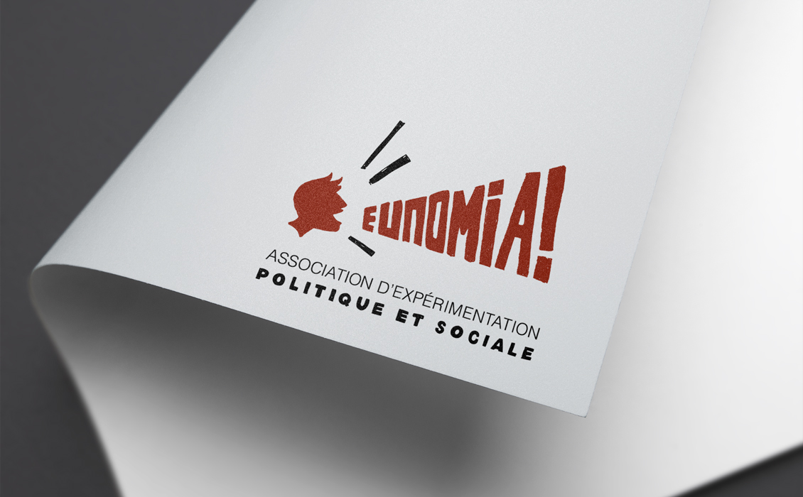 Logo Eunomia imprimé sur une feuille